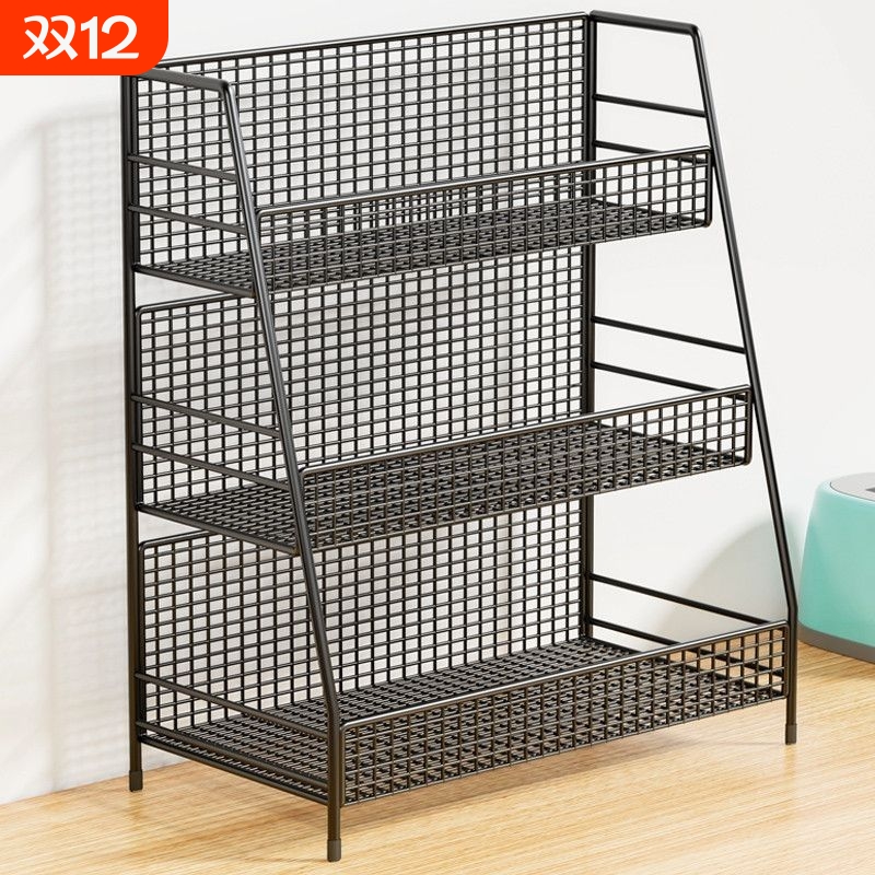 桌面置物架餐桌上零食架客厅水杯架子厨房台面调料多层杯子收纳架