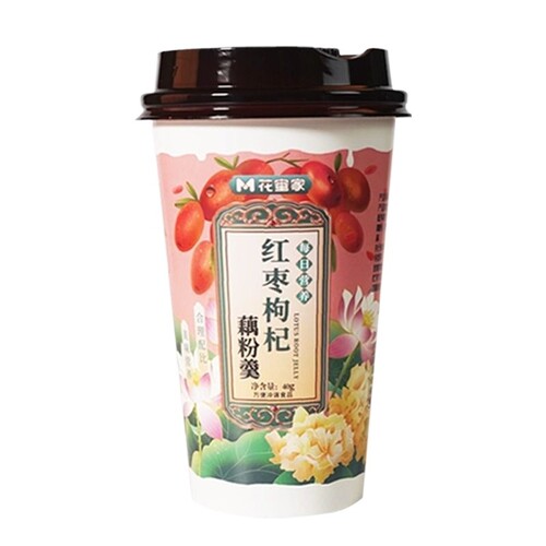 花蜜家藕粉羹杯装 红枣枸杞味、桂花奇亚籽味40g*5杯起多规格