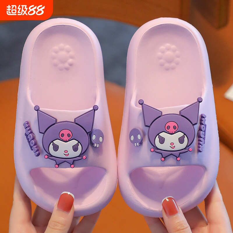 库洛米儿童拖鞋女童2024新款女孩三丽鸥防滑居家室内外穿凉拖夏季