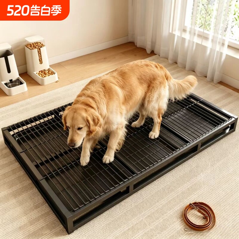 狗狗厕所抽屉式防踩屎中大型犬宠物带漏粪网中大型犬免洗尿盆便
