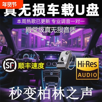 汽车载u盘歌曲高音质无损2025新款抖音新歌音乐DJ流行u优盘音响