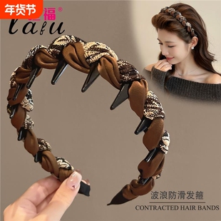 高级感发箍女2025新款高颅顶洗脸专用头箍压发卡秋冬发捆头饰短发