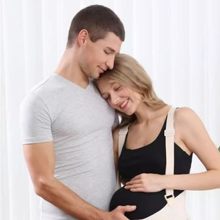 丹麦leach托腹带孕妇专用透气耻骨孕晚期薄款 怀孕期拖腹带护腰