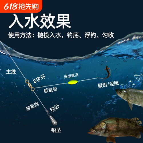 风筝钩单钩钓组|超1000次加购