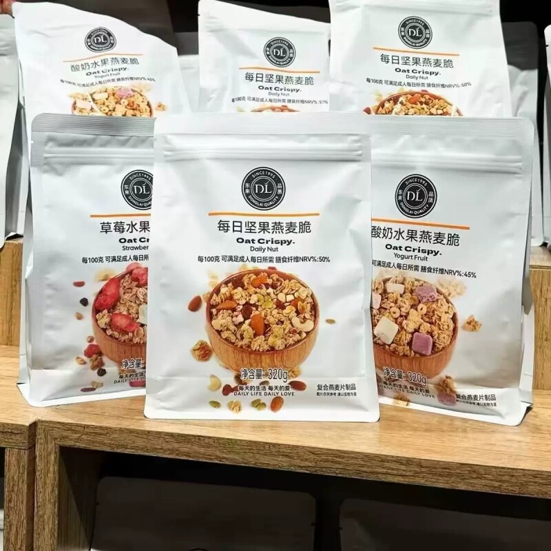 胖东来代购燕麦脆每日坚果酸奶草莓水果味东来DL超市即食代餐麦片图片