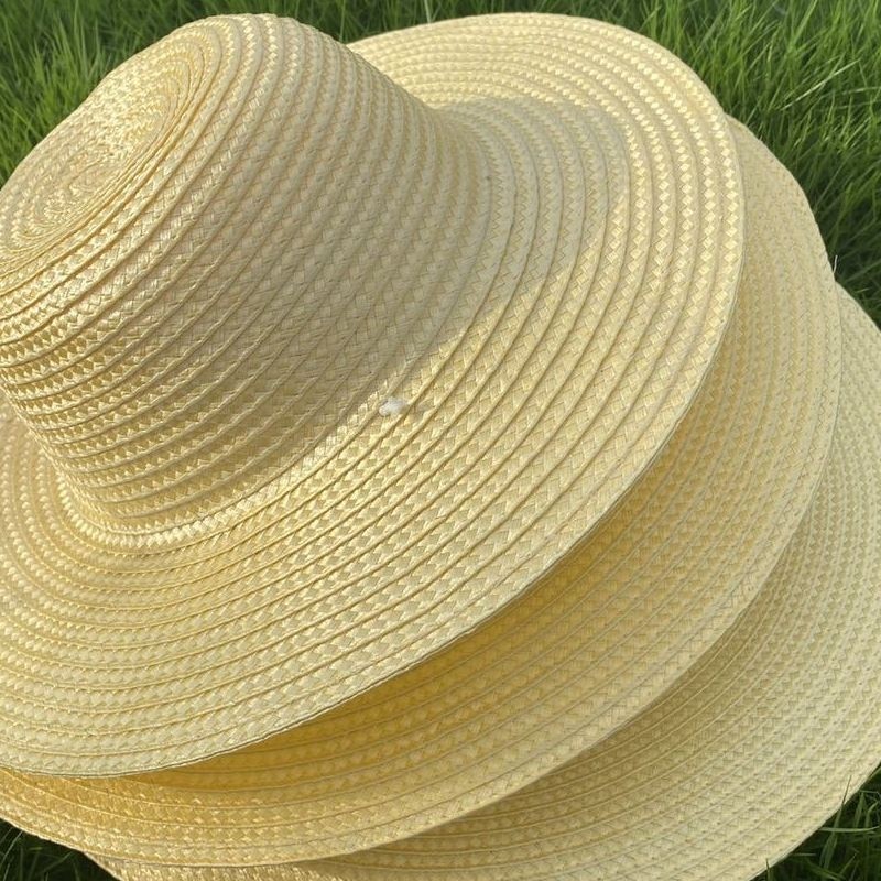 大号仿草帽户外遮阳防晒农用男女性夏季大檐大沿太阳帽