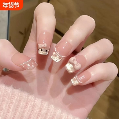 美甲蝴蝶结短款|超7000次加购