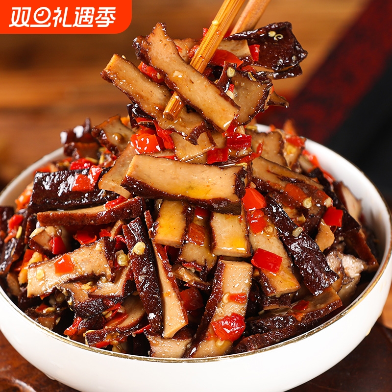 三知情招牌香辣香干湖南特产豆腐麻辣武冈卤香干可口咸菜下饭菜