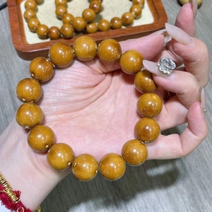 高端紫金鼠菩提手串光珠男实心籽绕指柔文玩杂项菩提子盘玩原籽女