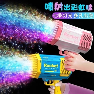 2025新款 吹泡泡机玩具儿童手持全自动烟花加特林枪男女孩生日礼物