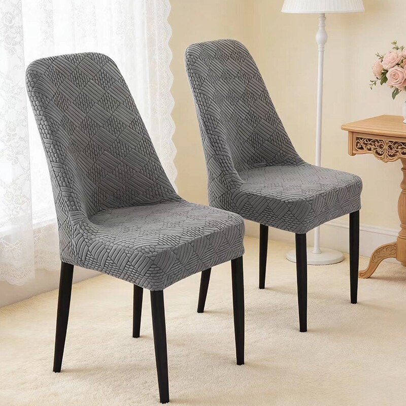 新款弧形餐椅套罩凳子套椅子套罩家用餐桌座椅保护套弹力加厚椅套