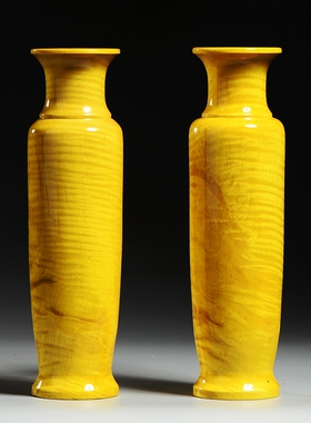 金丝楠木花瓶摆件大号中式全实木