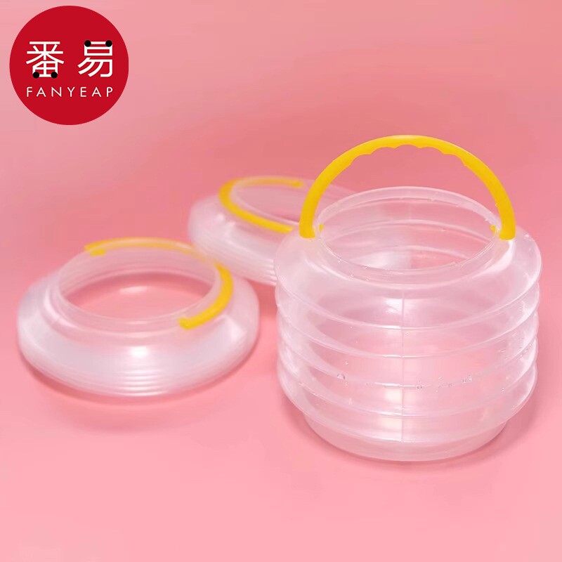 洗笔桶AA1SQ0-颜料绘画水彩小水桶便携手提国画油画折叠画洗笔