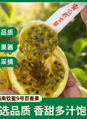 钦蜜9号黄金百香果5斤包邮福建当季新鲜水果特大果产地白香果果汁