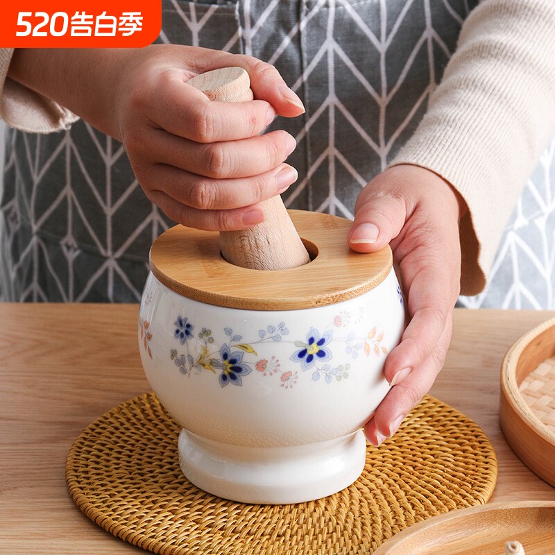 中式手动按压捣蒜器油泼辣子青椒皮蛋捣碎器创意多功能多用途家用