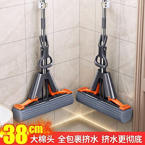 家用胶棉拖把干湿吸水拖净免手洗