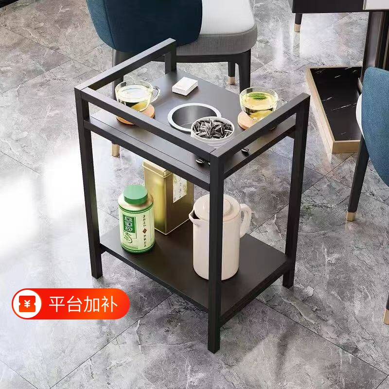 麻将茶几茶水架麻将桌小边几置物架棋牌室可移动专用茶水桌烟灰缸