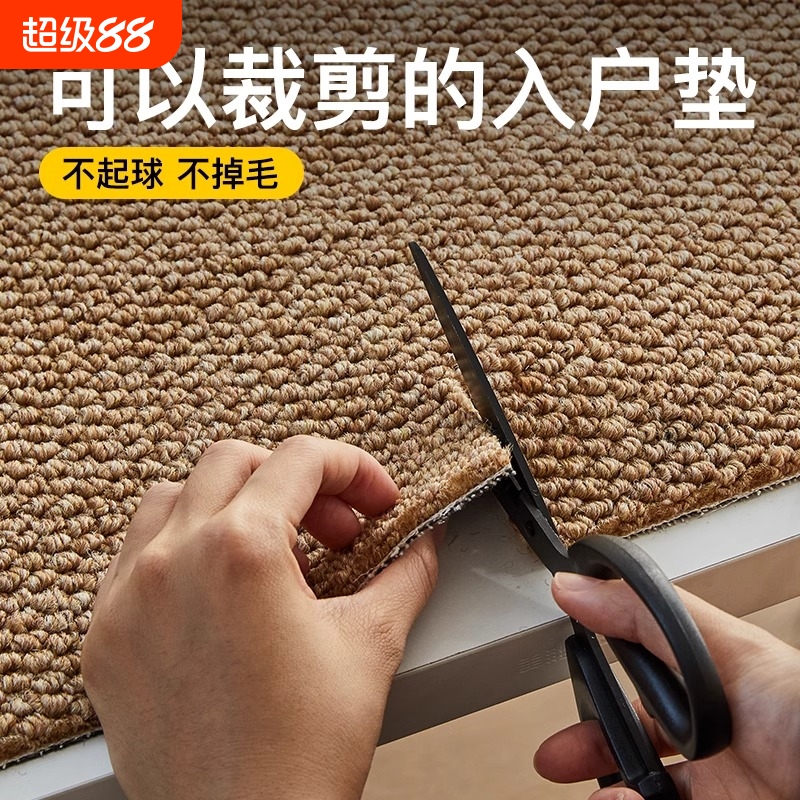 入户剑麻可裁剪玄关进门地毯脚垫