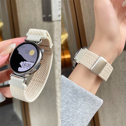 适用于小米watch S5手表表带尼龙编织磁吸腕带S4Sport弹力透气s4