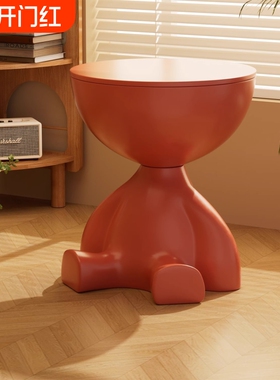 意式创意客厅沙发边几侧边柜小桌子现代角几边桌小茶几床头柜奶油