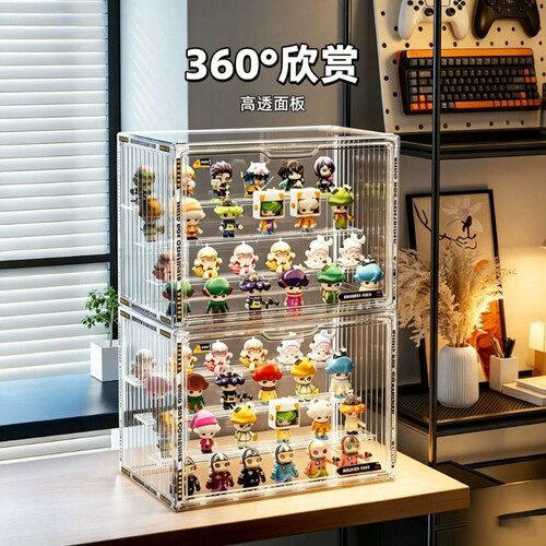 盲盒收纳展示架防尘石膏娃娃收纳