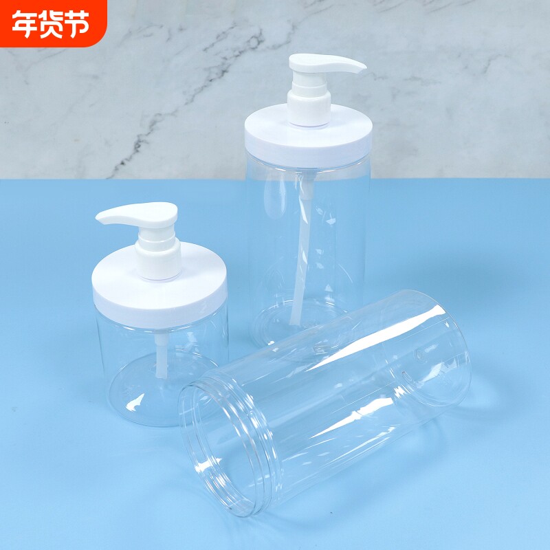 T分装瓶/按压C1vq0-家用沐浴露分装瓶大口径按压洗衣液分装瓶