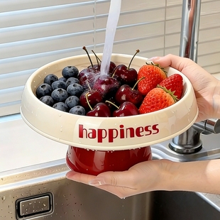 果盘高端精致高颜值水果零食摆放盘2025新款 客厅茶几家用高脚糖果