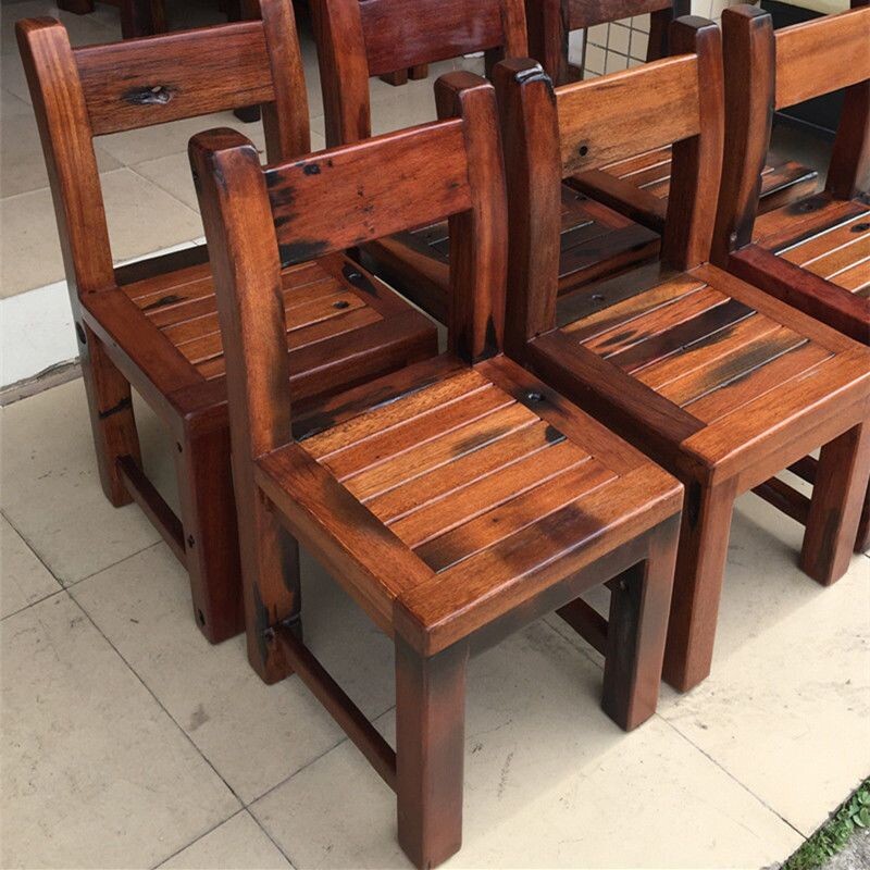a老船木靠背椅实木古典餐椅休闲家用客厅阳台耐用椅子真户外坐具