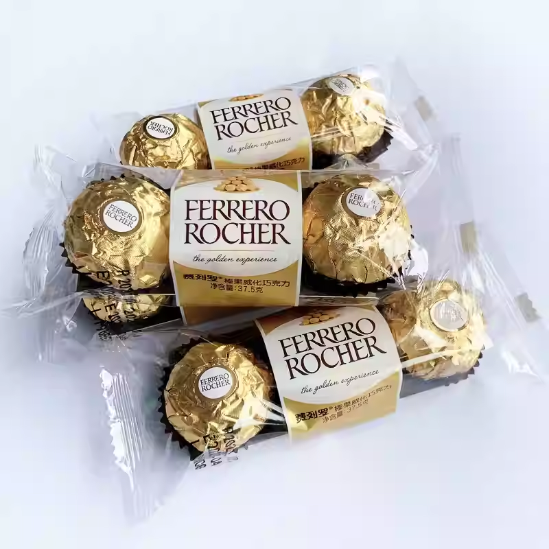 费列罗T3健达T4T8巧克力送女友爱心饼榛果威化巧克力