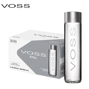 VOSS芙丝天然矿泉水弱碱性水饮用水500ml 24瓶整箱招待会议