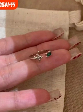 简单又有很质感的精致中古风鸢尾花绿色尾截太绝啦!小巧显气质