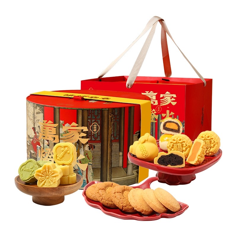 雅觅 山河颂&middot;锦绣华章低糖什锦糕点综合礼盒 790g