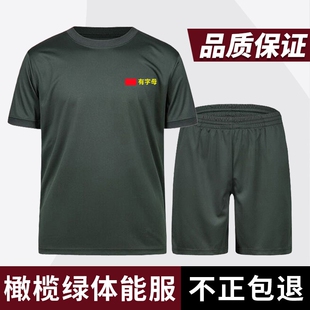 体能服短袖 夏季 体能训练服套装 男正品 跑步 t恤男速干透气体能短裤