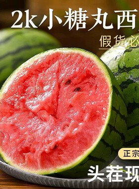 现摘2k西瓜新鲜网红小糖丸西瓜麒麟西瓜特小凤冰淇淋脆甜整箱包邮