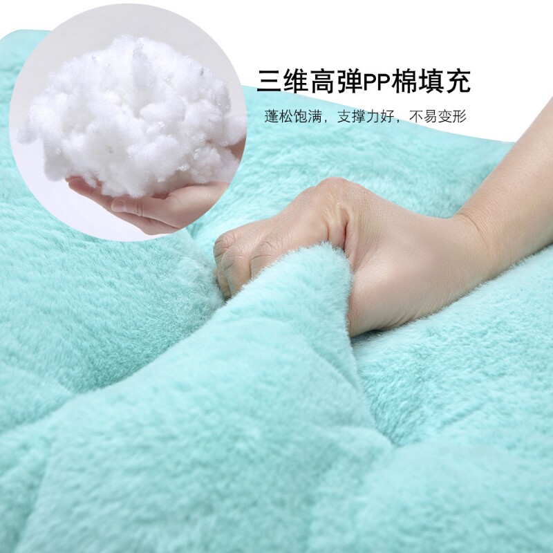 亚马逊新品冬季毛绒坐垫 学生加厚宿舍教室椅子垫办公室椅垫厂家