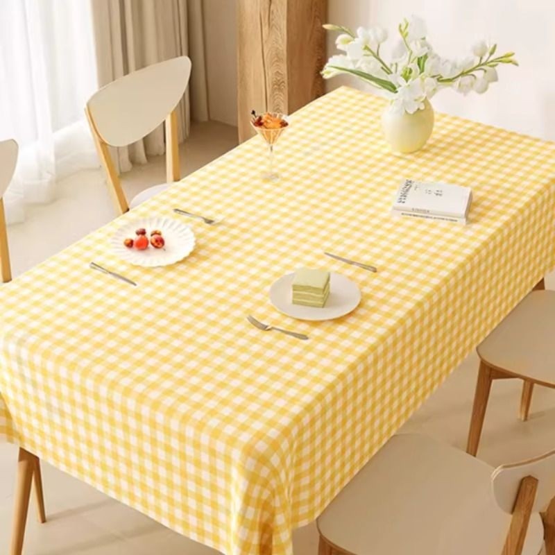 格子桌布防水防油免洗ins风餐桌布2025新款pvc茶几台布防烫