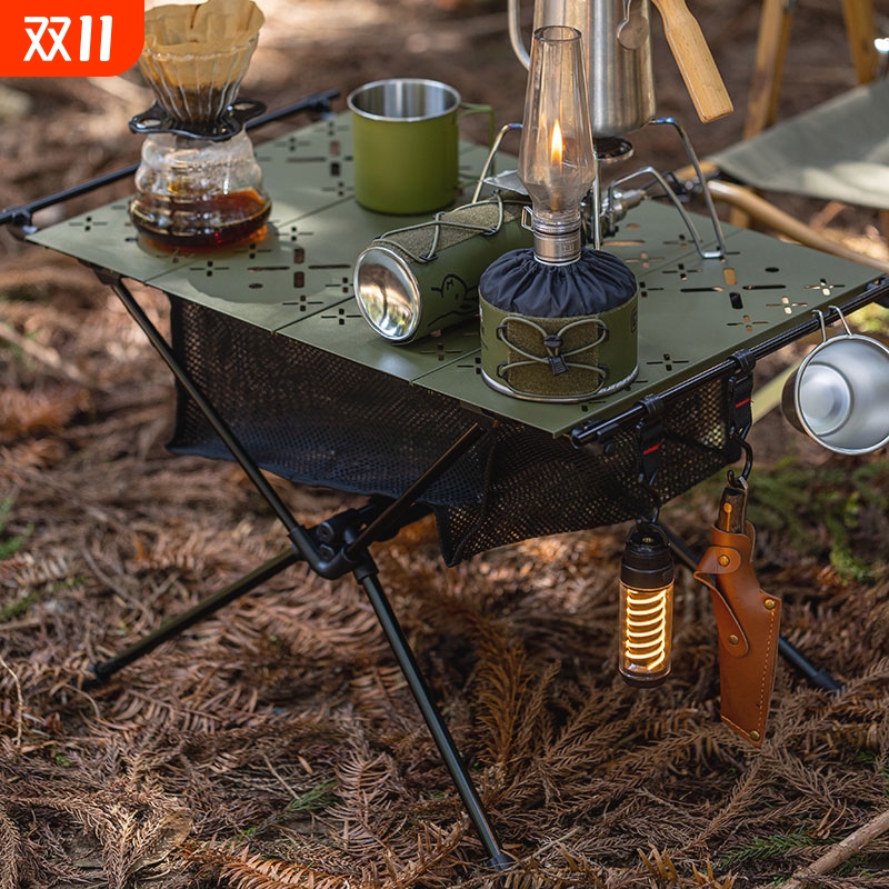 户外轻量战术桌IGT折叠桌小型铝板桌超轻茶几桌便携式折叠桌自驾