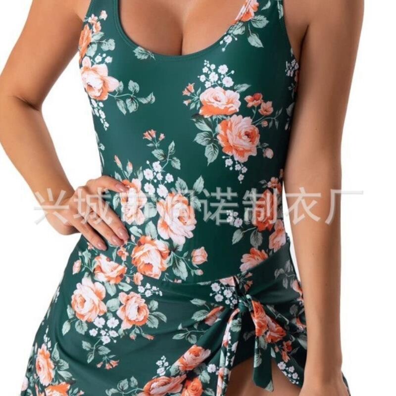 欧美外贸爆款2025领吊带连体泳衣女欧美性感跨境外贸高尔夫运动