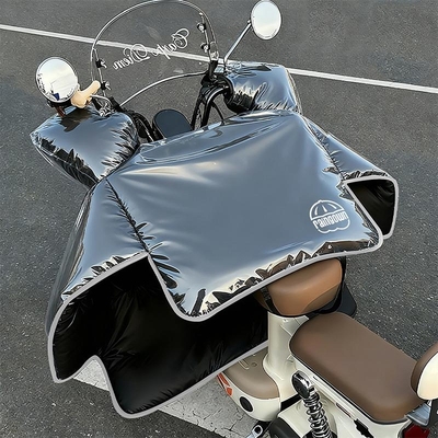 2025新款镀膜电动车挡风被冬季双面防水加绒加厚保暖四季通用外卖
