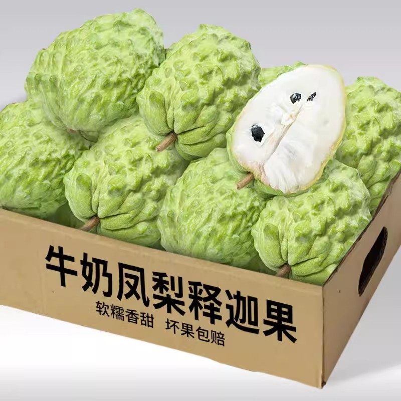 新鲜凤梨释迦果5斤单规格牛奶大目番荔枝佛头果斤当季水果整箱,水产肉类/新鲜蔬果/熟食,番荔枝/释迦,淘宝优惠券,粉丝福利购,淘宝优惠卷