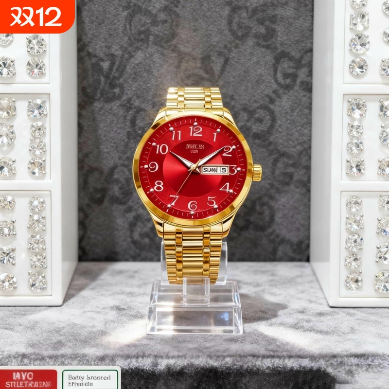 镂空男士手表男正品名牌全自动非机械表钢带男款商务防水石英腕表