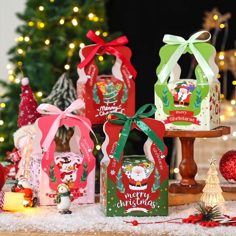 圣诞苹果盒平安果包装盒平安夜礼盒苹果包装圣诞节幼儿园礼物批发