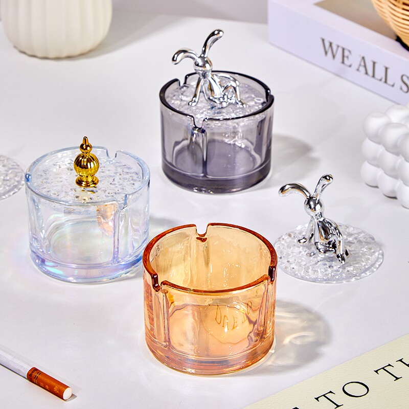 带盖烟灰缸防飞灰家用客厅高端大气上档次2025新款轻奢高级感烟缸