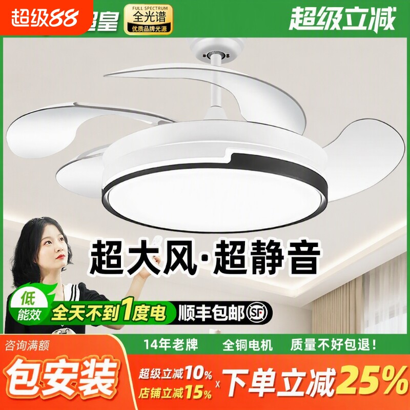 隐形风扇灯2022年新款现代简约图片