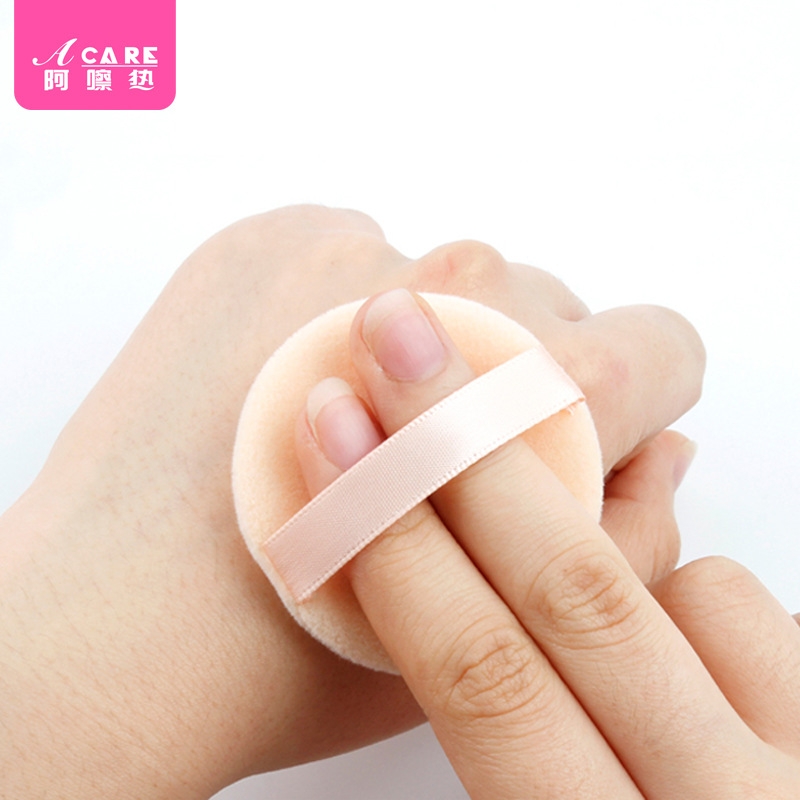 粉扑/植绒AE1sl001-带绒散粉蜜粉圆形双绒面迷你小号粉方形粉饼定