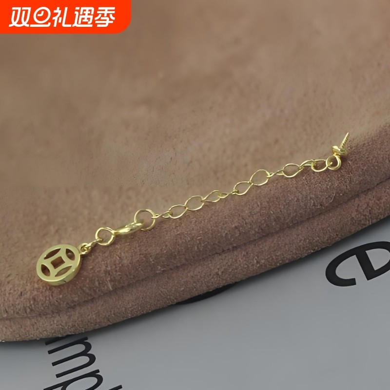 925纯银皮绳连接扣 简约时尚手链项链DIY配件手链项链搭扣连接