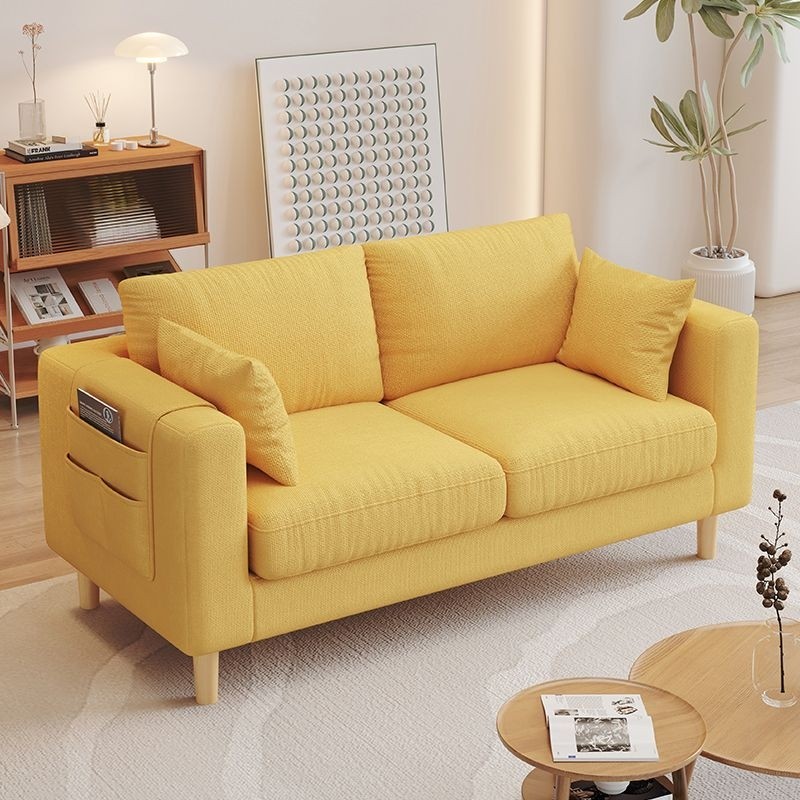 布艺沙发小户型现代简约出租房卧室单双人沙发公寓客厅北欧网红款