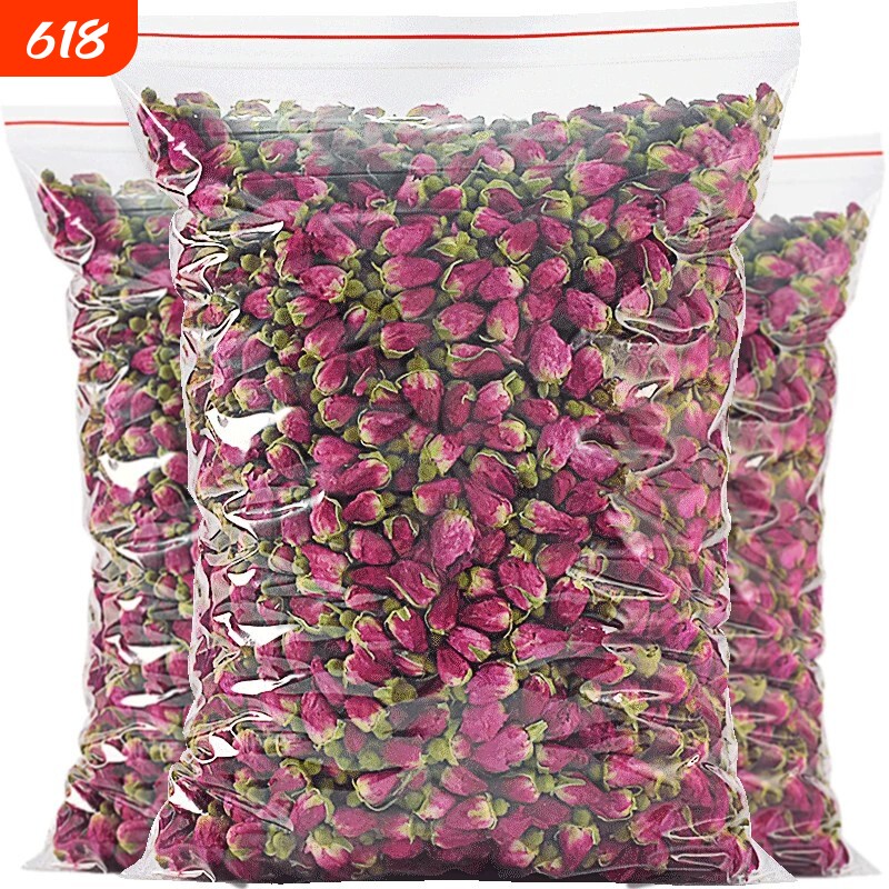 玫瑰花茶山东平阴泡茶干无硫花瓣食用重瓣茶包官方旗舰店袋装花苞