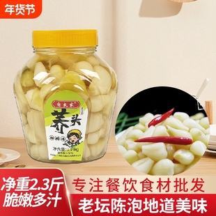 广西自良家特产本地荞头商用泡腌制甜酸辣葱茭藠头鱼生下饭菜酸甜