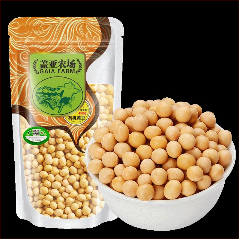 盖亚农场有机非转基因黄豆450g/袋多规格